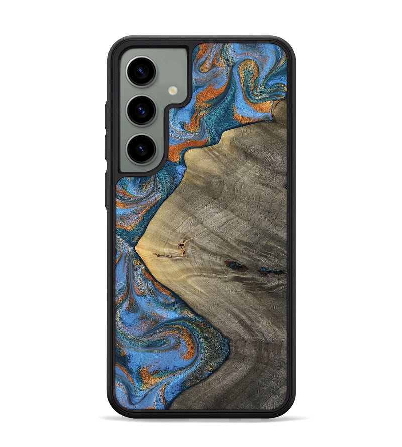 Galaxy S24 Plus Wood Phone Case - Waverly (Teal & Gold, 813933)