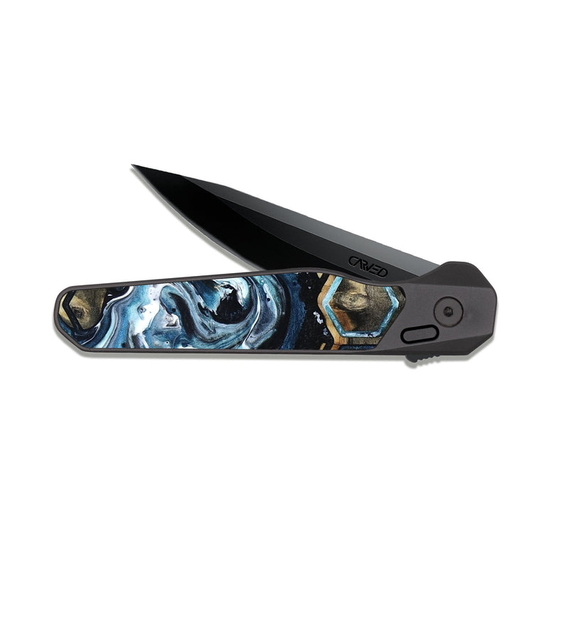 EDC Dark Slate Wood Pocket Knife - Chosen (Pattern, 813938)