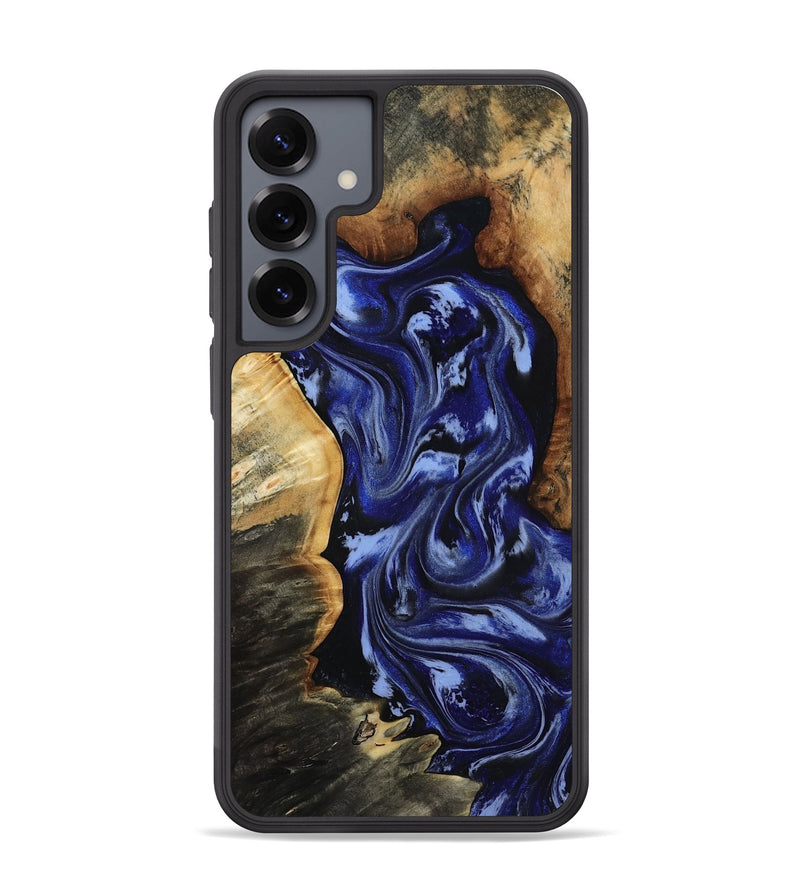 Galaxy S25 Plus Wood Phone Case - Yousef (Blue, 813939)