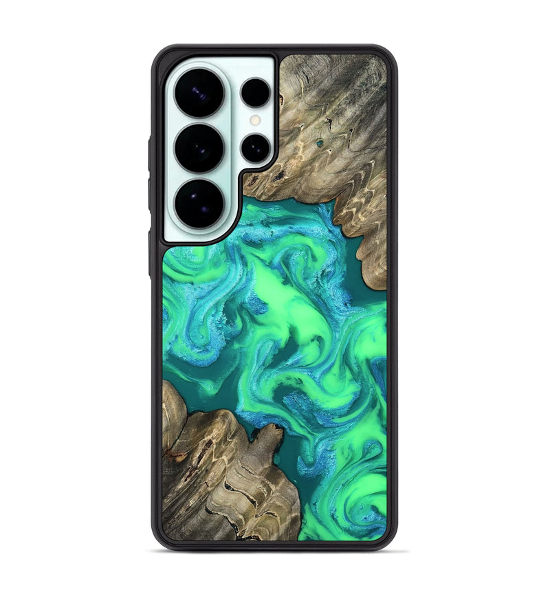 Galaxy S26 Ultra Wood Phone Case - Ira (Green, 813950)