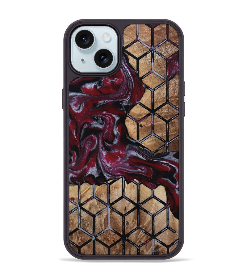 iPhone 15 Plus Wood Phone Case - Toni (Pattern, 813970)