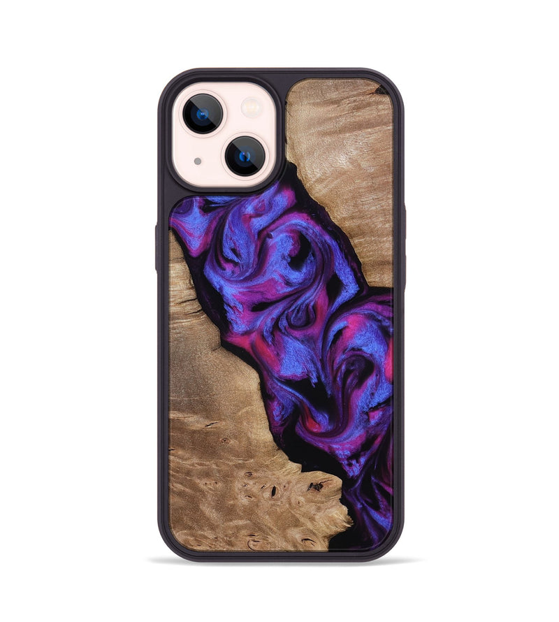 iPhone 14 Wood Phone Case - Nikia (Purple, 813982)