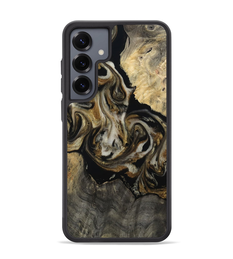 Galaxy S25 Plus Wood Phone Case - Adalynn (Black & White, 813985)