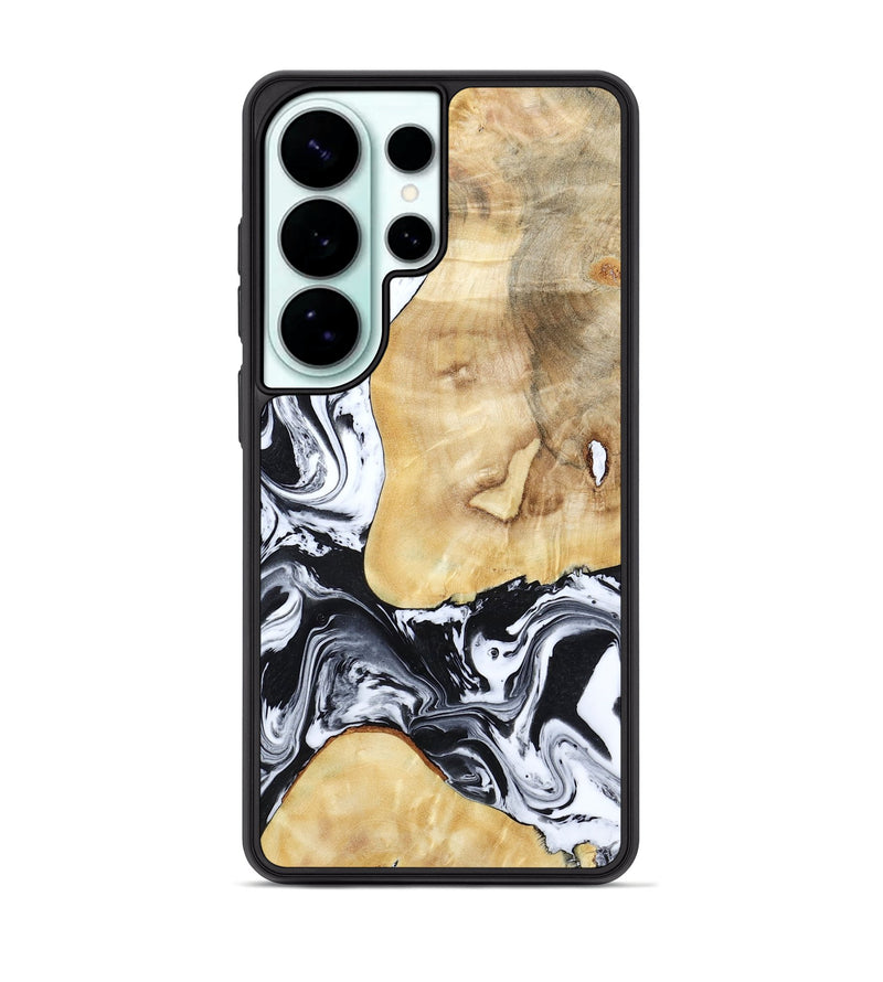 Galaxy S26 Ultra Wood Phone Case - Victor (Black & White, 813987)