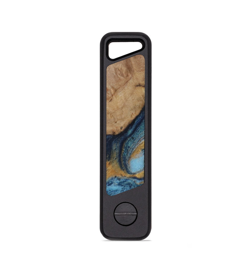 EDC Wood KeyHolder - Presley (Teal & Gold, 814041)