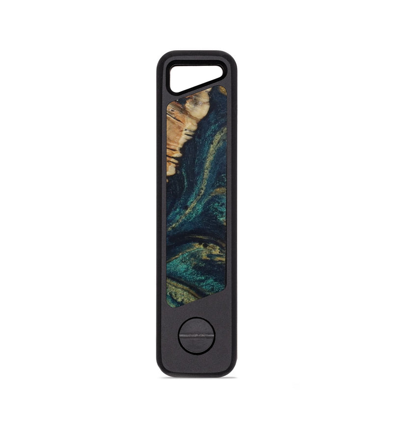 EDC Wood KeyHolder - Eula (Teal & Gold, 814044)