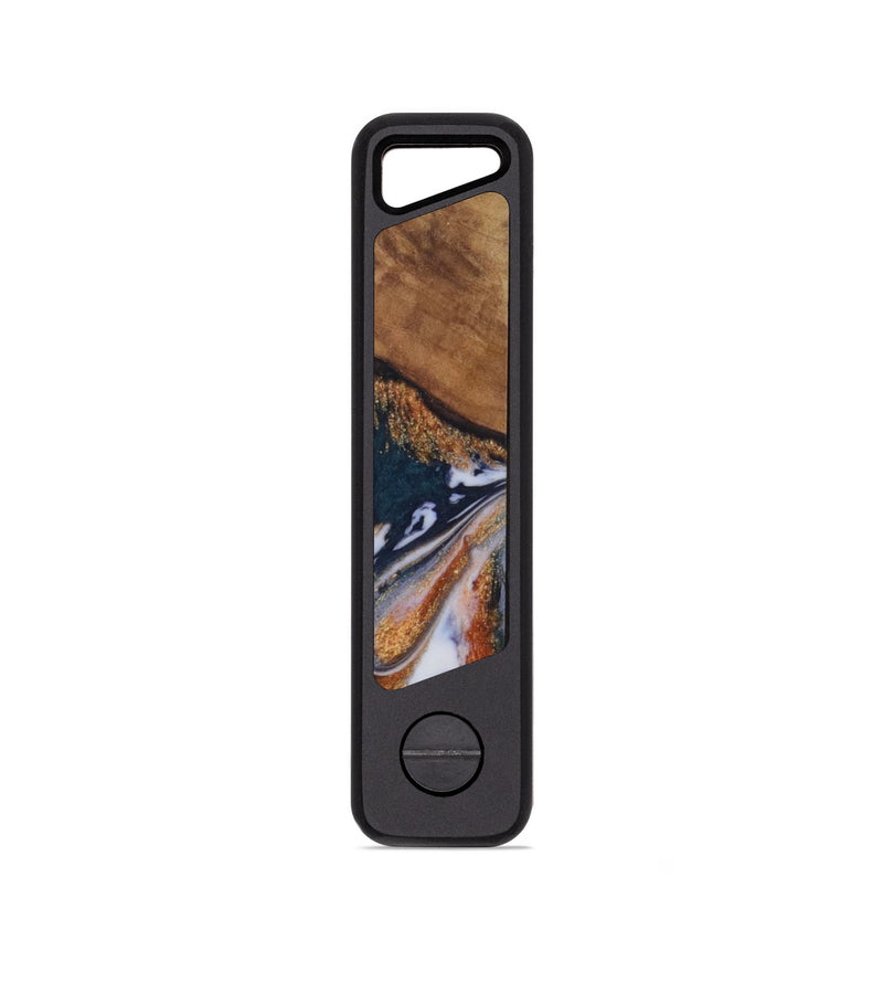 EDC Wood KeyHolder - Carter (Teal & Gold, 814051)
