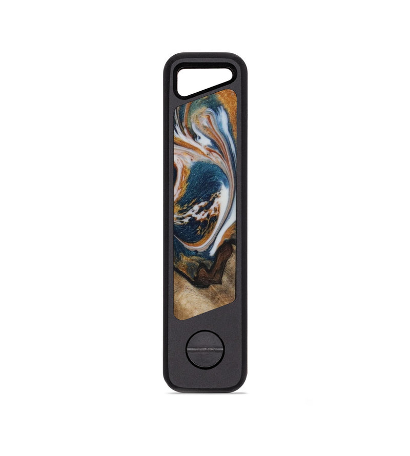 EDC Wood KeyHolder - Sheryl (Teal & Gold, 814093)