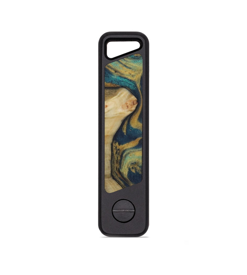 EDC Wood KeyHolder - Aspen (Teal & Gold, 814098)