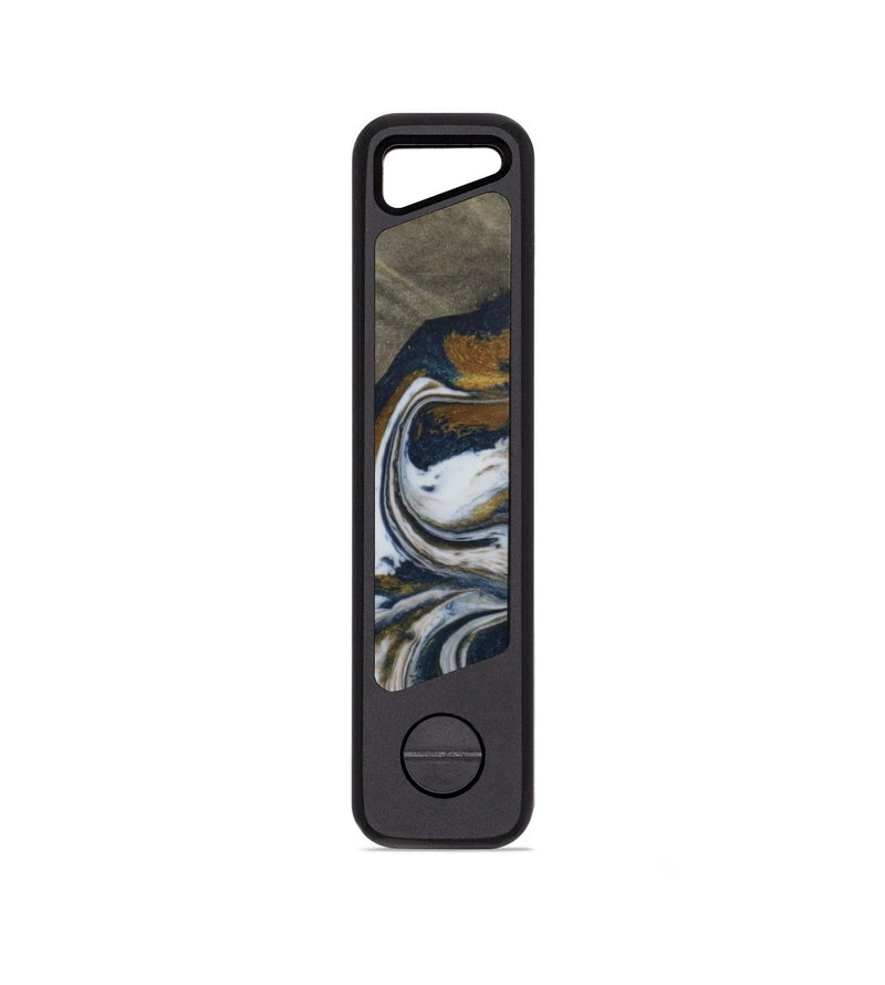 EDC Wood KeyHolder - Derrick (Teal & Gold, 814099)