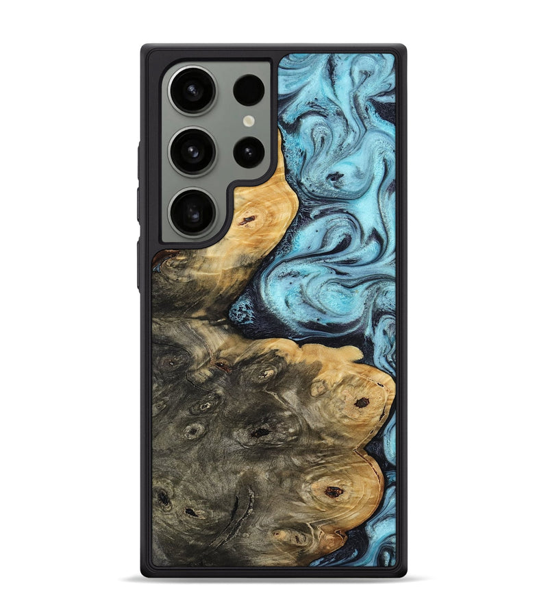 Galaxy S24 Ultra Wood Phone Case - Hayden (Blue, 814103)