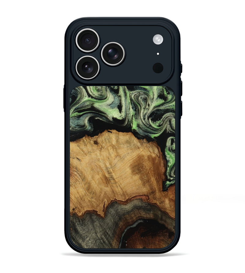 iPhone 17 Pro Max Wood Phone Case - Althea (Green, 814110)