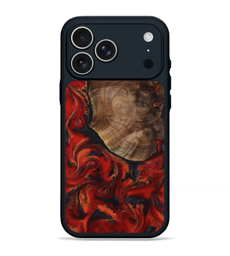iPhone 17 Pro Max Wood Phone Case - Cesar (Red, 814118)