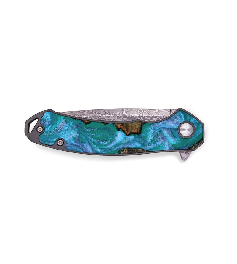 EDC Wood Pocket Knife - Dorsey (Blue, 814172)