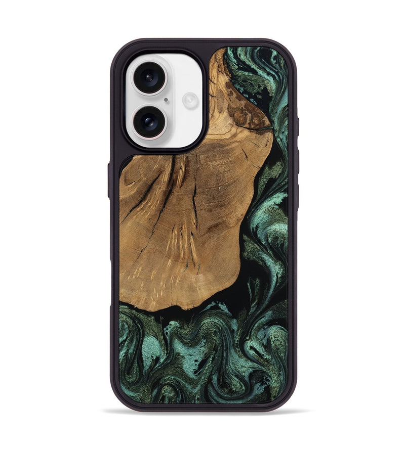 iPhone 17 Wood Phone Case - Ayah (Green, 814177)
