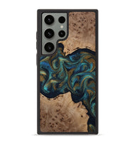 Galaxy S23 Ultra Wood Phone Case - Jacoby (Teal & Gold, 814180)