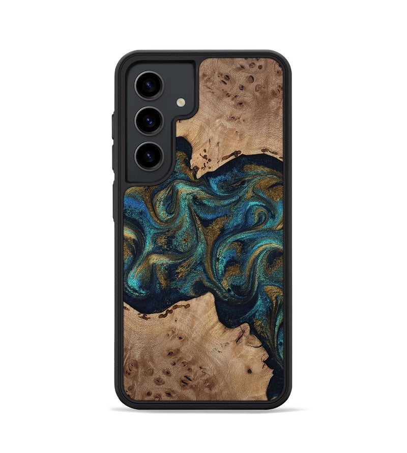 Galaxy S24 Wood Phone Case - Jacoby (Teal & Gold, 814180)