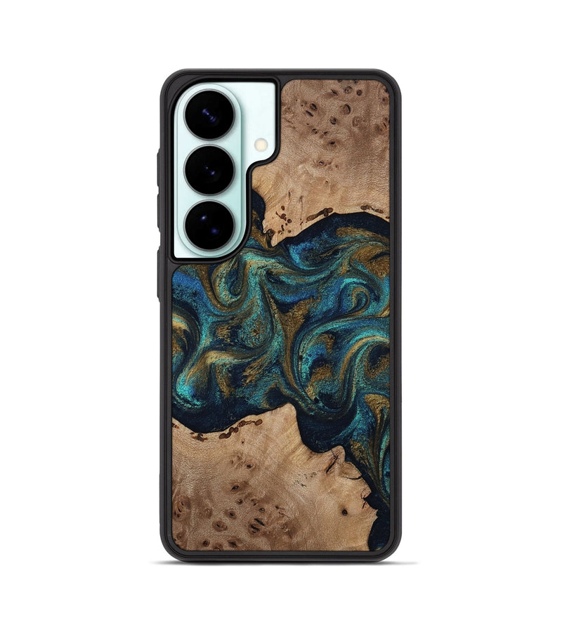 Galaxy S26 Wood Phone Case - Jacoby (Teal & Gold, 814180)