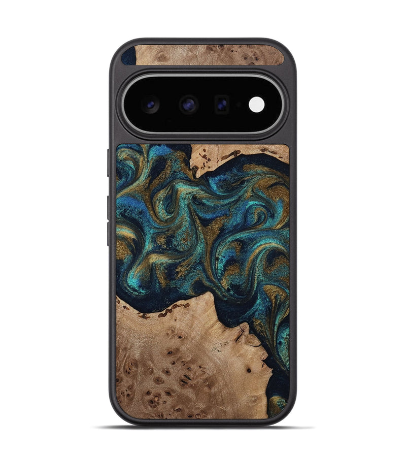Pixel 11 Wood Phone Case - Jacoby (Teal & Gold, 814180)