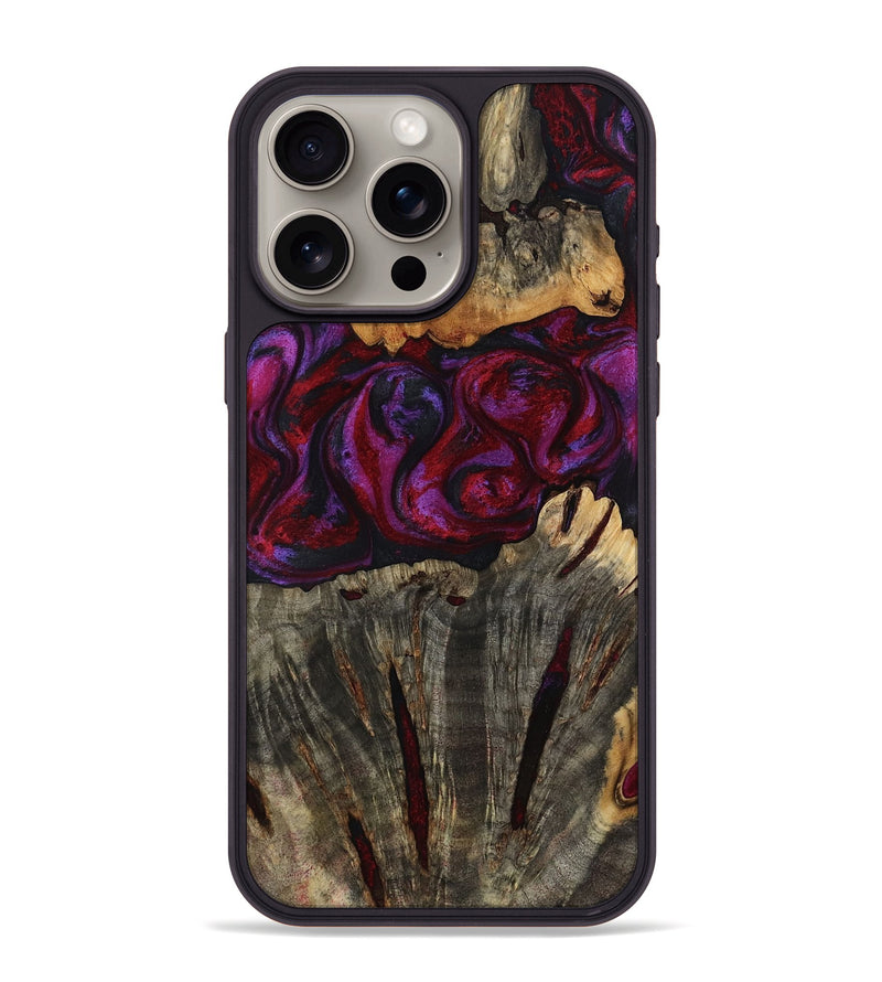 iPhone 15 Pro Max Wood Phone Case - Jerrod (Red, 814188)