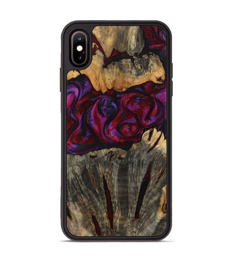 iPhone Xs Max Wood Phone Case - Jerrod (Red, 814188)