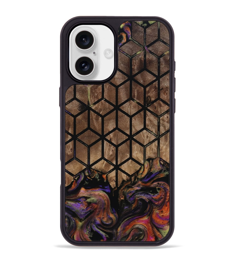 iPhone 16 Plus Wood Phone Case - Derek (Pattern, 814205)