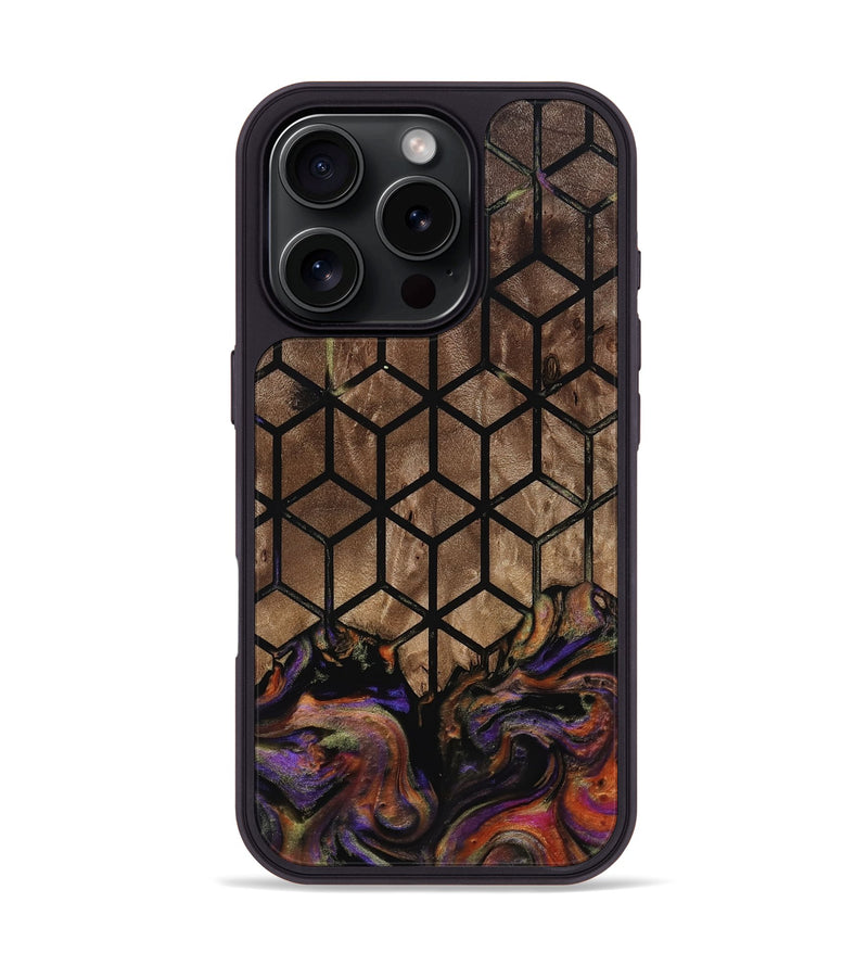 iPhone 16 Pro Wood Phone Case - Derek (Pattern, 814205)