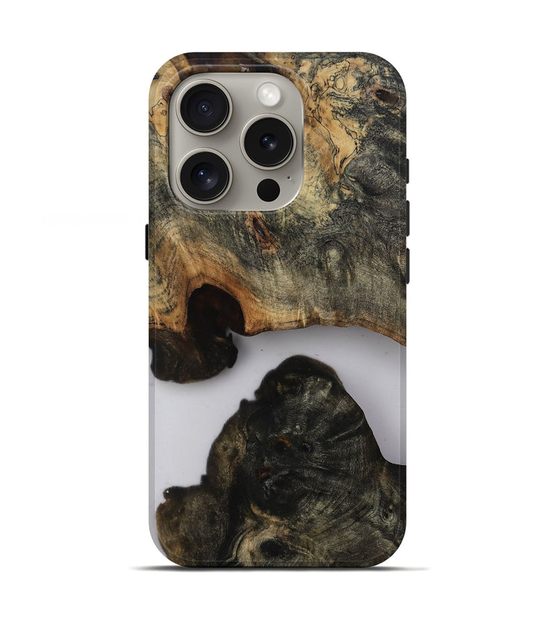 iPhone 16 Pro Wood Live Edge Phone Case - Harve (Clear, 814232)