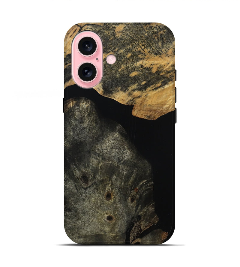 iPhone 16 Wood Live Edge Phone Case - Alyce (Wood Burl, 814236)