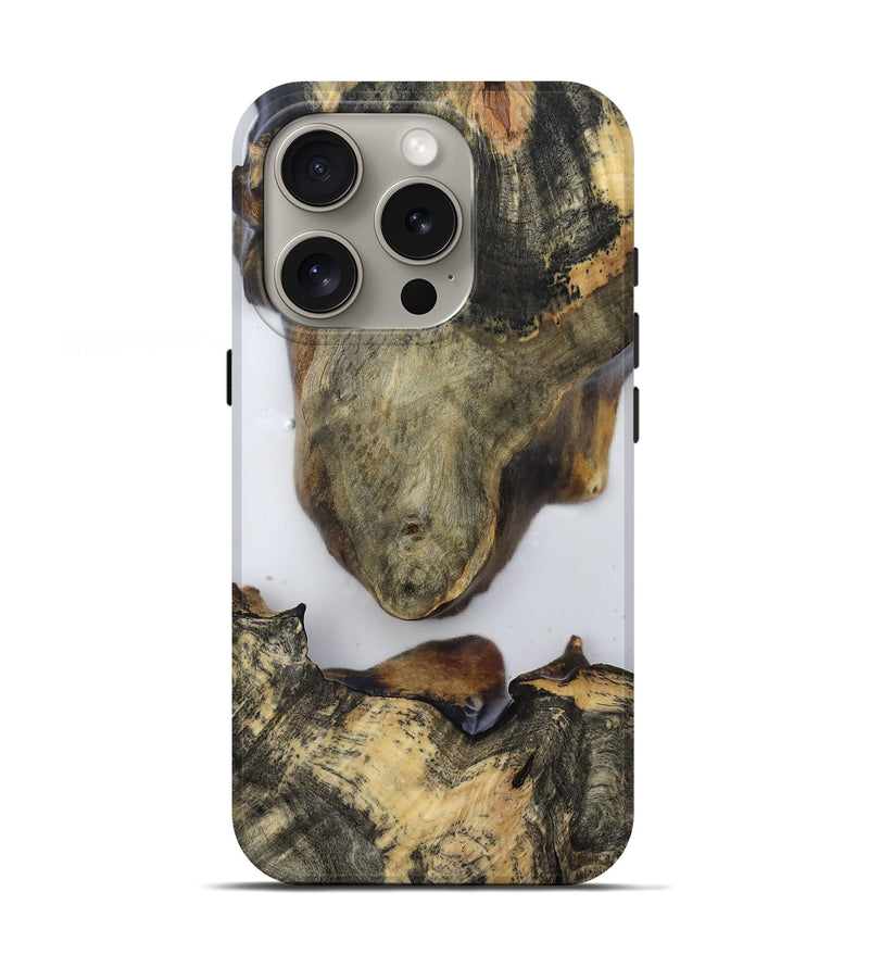 iPhone 16 Pro Wood Live Edge Phone Case - Eli (Clear, 814238)