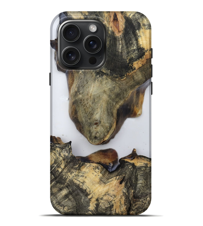 iPhone 16 Pro Max Wood Live Edge Phone Case - Eli (Clear, 814238)