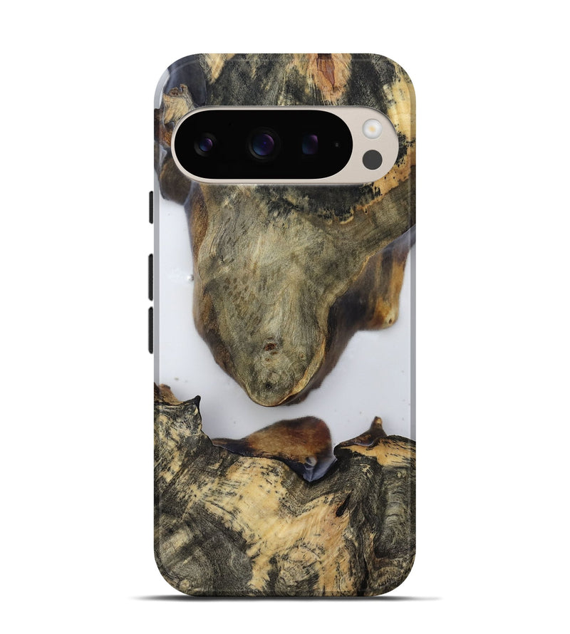 Pixel 9 Pro Wood Live Edge Phone Case - Eli (Clear, 814238)