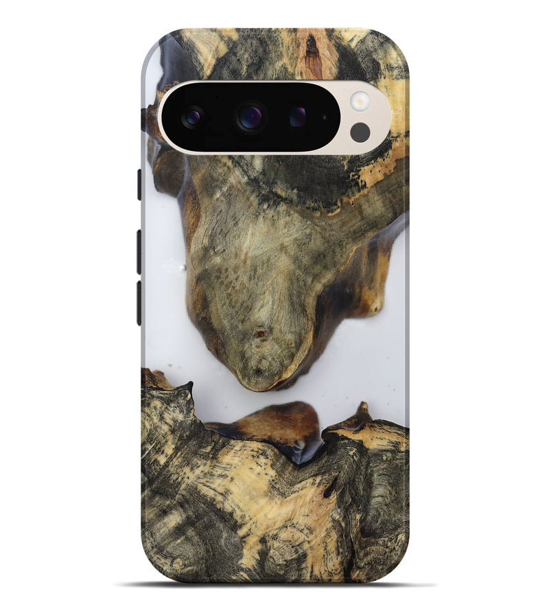 Pixel 9 Pro XL Wood Live Edge Phone Case - Eli (Clear, 814238)