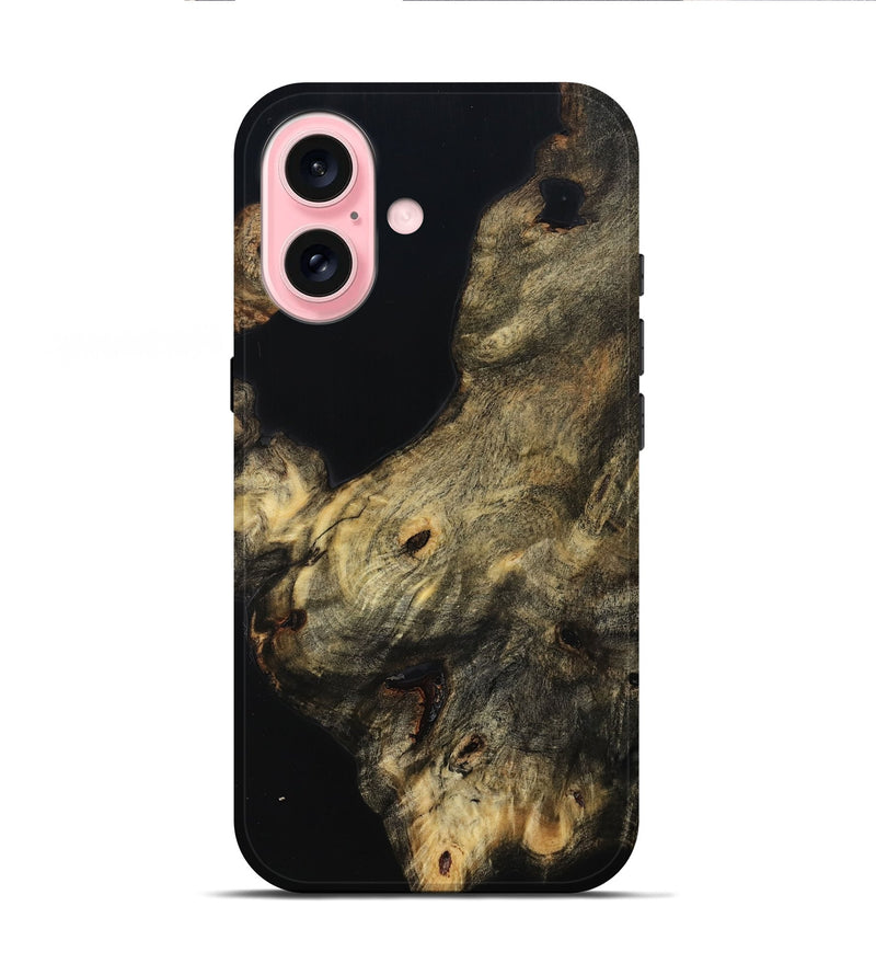 iPhone 16 Wood Live Edge Phone Case - Coby (Wood Burl, 814260)