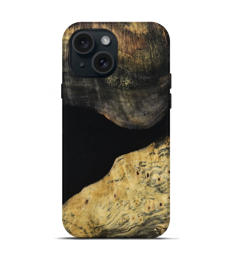 iPhone 15 Wood Live Edge Phone Case - Enos (Wood Burl, 814261)