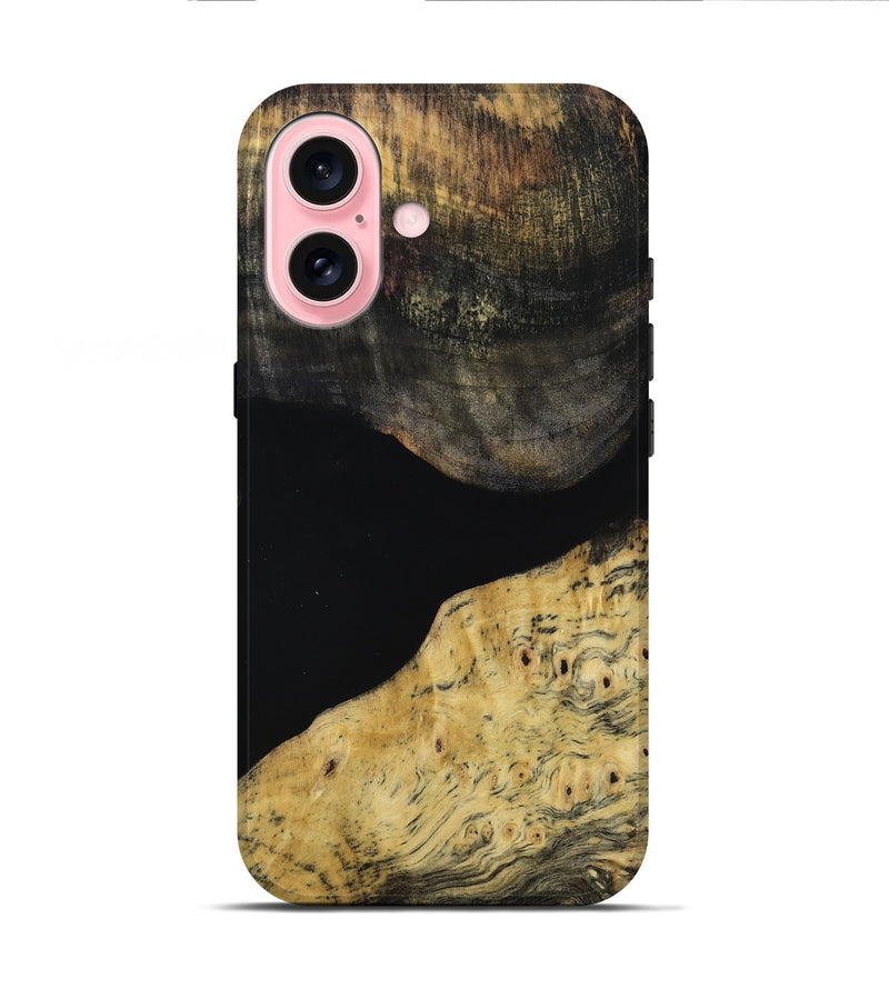 iPhone 16 Wood Live Edge Phone Case - Enos (Wood Burl, 814261)