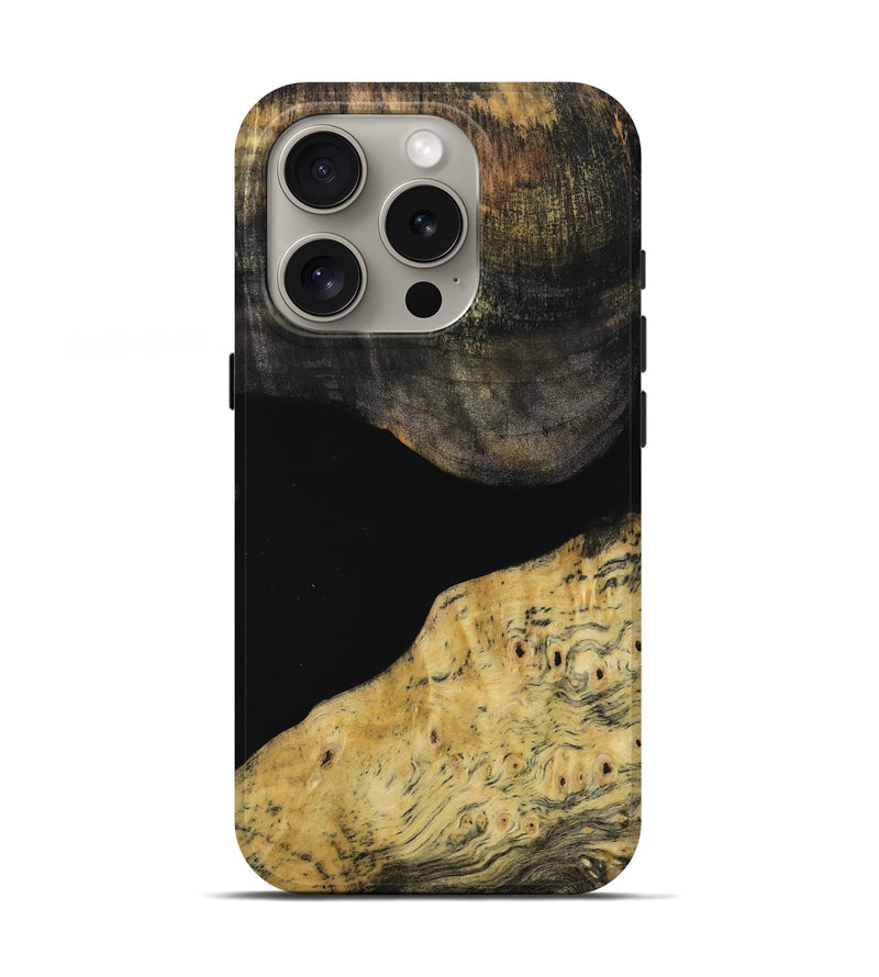 iPhone 16 Pro Wood Live Edge Phone Case - Enos (Wood Burl, 814261)