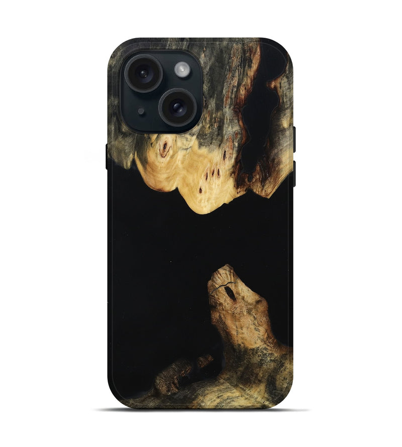 iPhone 15 Wood Live Edge Phone Case - Lavonne (Wood Burl, 814263)