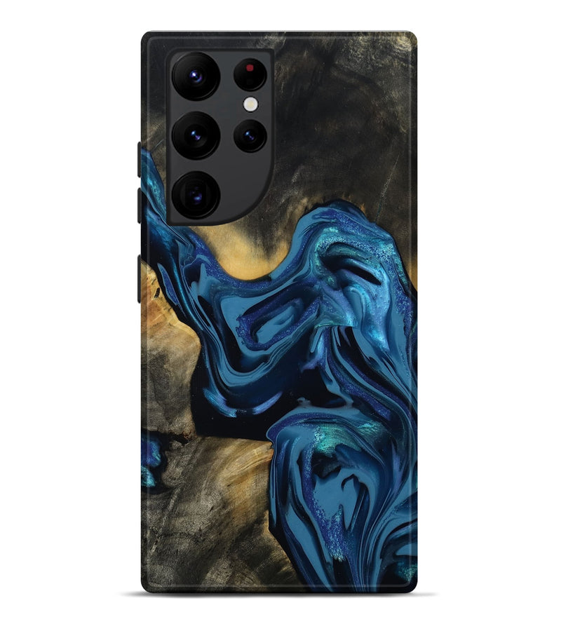 Galaxy S22 Ultra Wood Live Edge Phone Case - Koda (Blue, 814270)