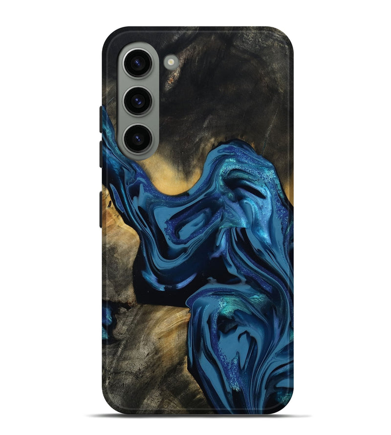 Galaxy S23 Plus Wood Live Edge Phone Case - Koda (Blue, 814270)