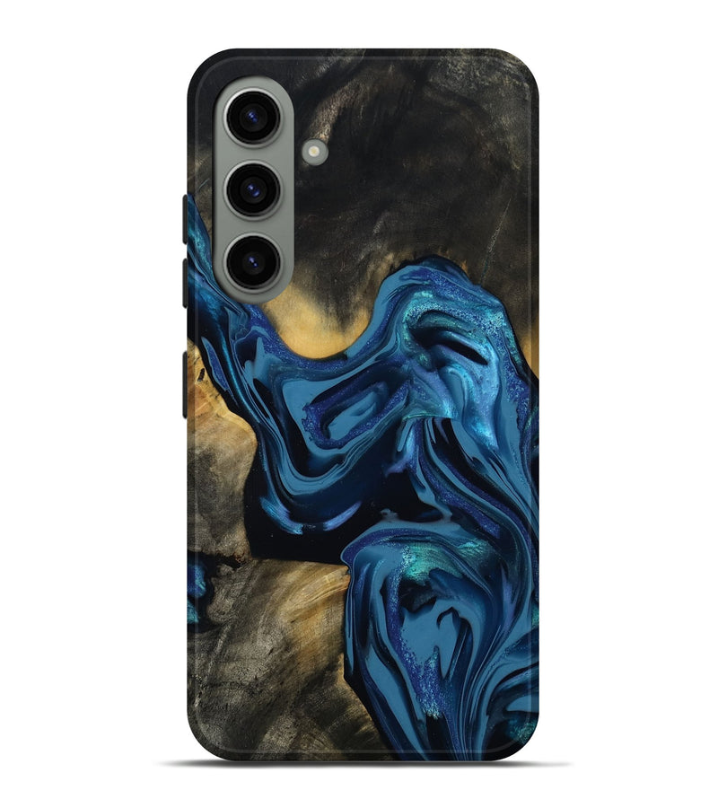 Galaxy S24 Plus Wood Live Edge Phone Case - Koda (Blue, 814270)
