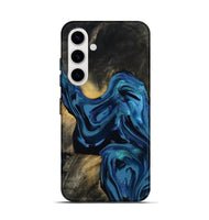 Galaxy S25 Wood Live Edge Phone Case - Koda (Blue, 814270)