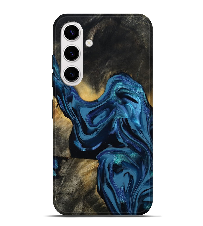 Galaxy S25 Plus Wood Live Edge Phone Case - Koda (Blue, 814270)