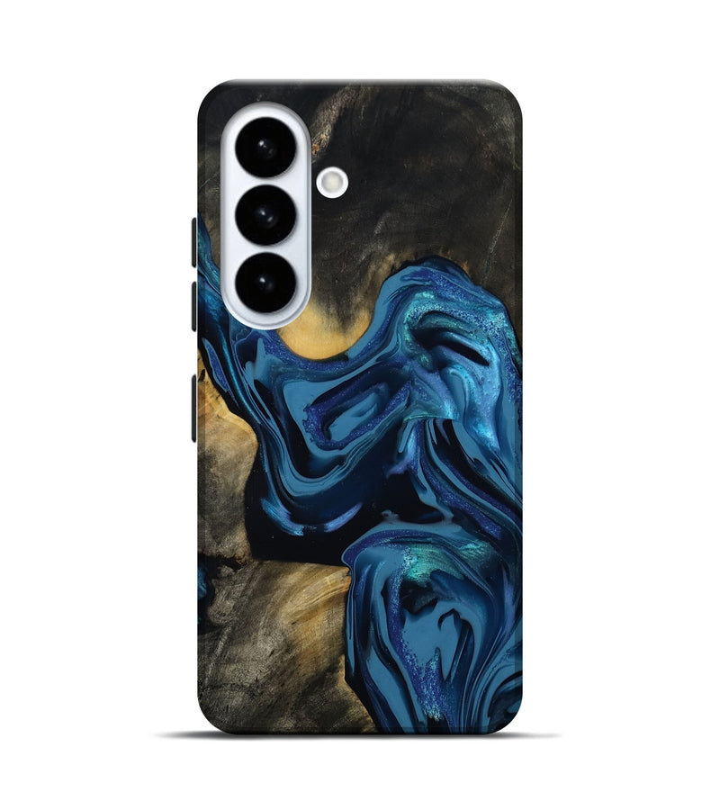 Galaxy S26 Wood Live Edge Phone Case - Koda (Blue, 814270)