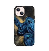 iPhone 13 mini Wood Live Edge Phone Case - Koda (Blue, 814270)