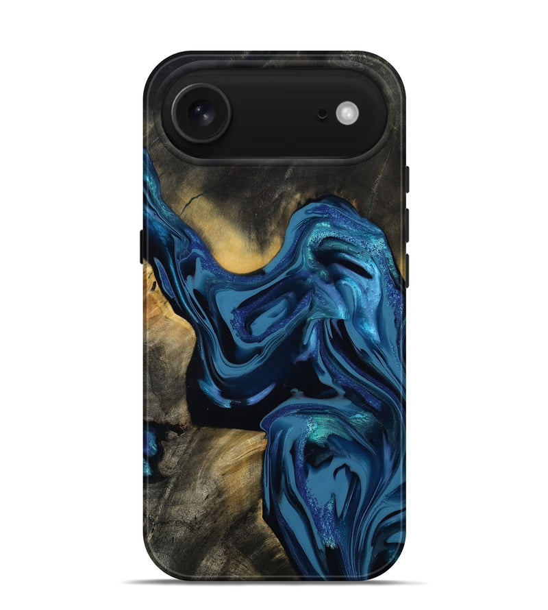 iPhone 17 Air Wood Live Edge Phone Case - Koda (Blue, 814270)