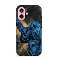 iPhone 17 Wood Live Edge Phone Case - Koda (Blue, 814270)