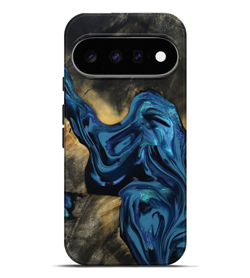 Pixel 11 Pro XL Wood Live Edge Phone Case - Koda (Blue, 814270)