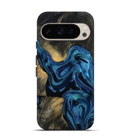 Pixel 9 Pro Wood Live Edge Phone Case - Koda (Blue, 814270)