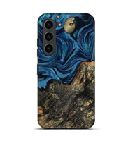 Galaxy S23 Wood Live Edge Phone Case - Kamiyah (Blue, 814271)